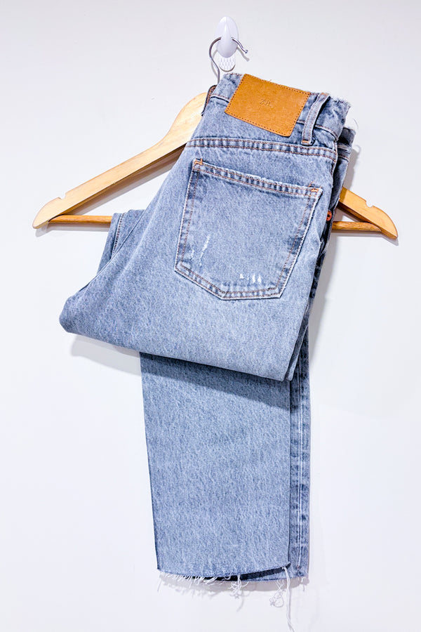 Jeans bleu pâle (xs)-Zara-La Penderie du Paradis 🕊