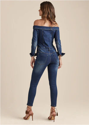 Jumpsuit en jeans épaules dénudées (s)-Venus-La Penderie du Paradis 🕊