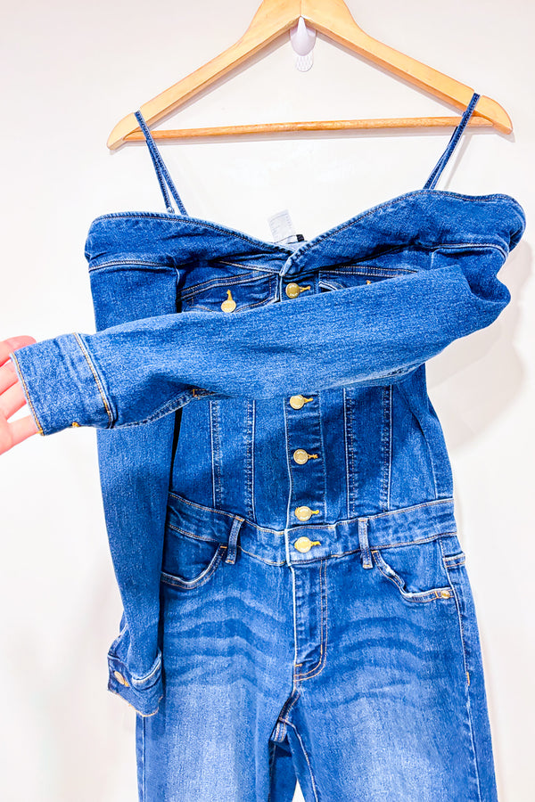 Jumpsuit en jeans épaules dénudées (s)-Venus-La Penderie du Paradis 🕊