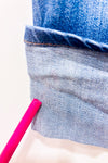 Jeans court bleu délavé (s)-Joe Fresh-La Penderie du Paradis 🕊