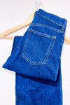 Jeans ample bleu foncé à taille hautejambe évasée (s)-H&M-La Penderie du Paradis 🕊