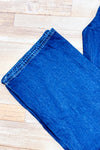 Jeans ample bleu foncé à taille hautejambe évasée (s)-H&M-La Penderie du Paradis 🕊