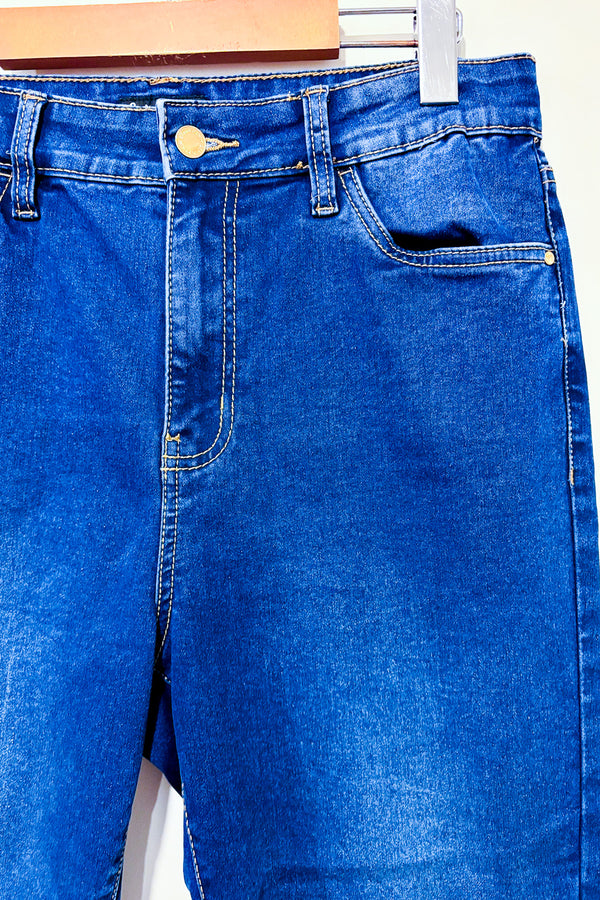 Jeans court bleu délavé (m)-Suko Jeans-La Penderie du Paradis 🕊