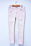 Jeans court Rachelle usé rose jambe étroite (m)* seconde main - Garcia- La Penderie du Paradis
