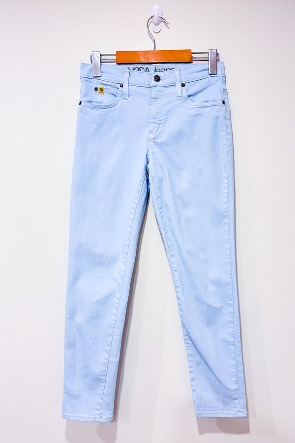 Jeans bleu pâle jambe étroite (xs) seconde main - Yoga Jeans- La Penderie du Paradis