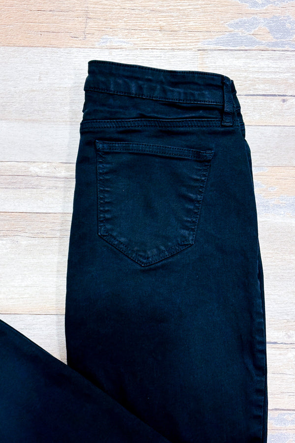 Jeans noir Hannah jambe étroite seconde main - Buffalo David Bitton- La Penderie du Paradis