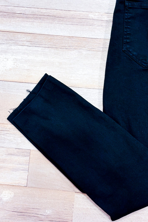 Jeans noir Hannah jambe étroite seconde main - Buffalo David Bitton- La Penderie du Paradis