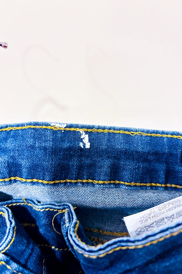 Jeans bleu foncé jambe étroite seconde main - SHEIN- La Penderie du Paradis