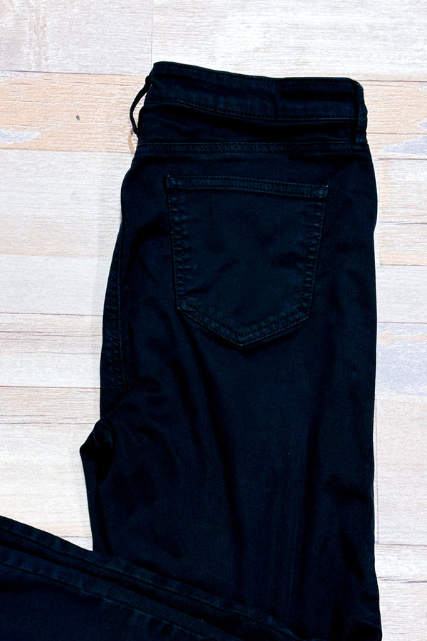 Jeans noir Havana jambe étroite seconde main - Buffalo David Bitton- La Penderie du Paradis