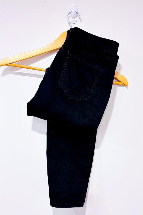 Jeans noir Havana jambe étroite seconde main - Buffalo David Bitton- La Penderie du Paradis