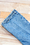Jeans bleu pâle à taille haute seconde main - Re/Used- La Penderie du Paradis