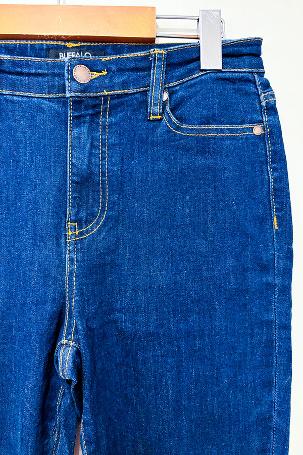 Jeans bleu foncé jambe étroite Mollie à taille haute* seconde main - Buffalo David Bitton- La Penderie du Paradis