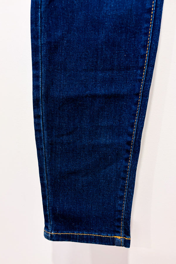 Jeans bleu foncé jambe étroite Mollie à taille haute* seconde main - Buffalo David Bitton- La Penderie du Paradis