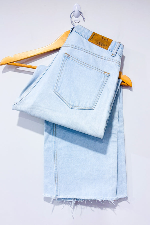 Jeans bleu très pâle* seconde main - Frank & Oak- La Penderie du Paradis
