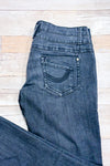 Jeans noir délavé à taille basse seconde main - Lolë- La Penderie du Paradis