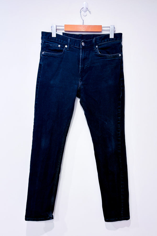 Jeans noir jambe droite - Homme seconde main - H&M- La Penderie du Paradis