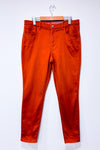 Jeans taille haute orange brûlé Le Signature seconde main - Reitmans- La Penderie du Paradis