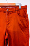 Jeans taille haute orange brûlé Le Signature seconde main - Reitmans- La Penderie du Paradis
