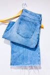 Jeans taille haute jambe large bleu pâle* seconde main - Everlane- La Penderie du Paradis