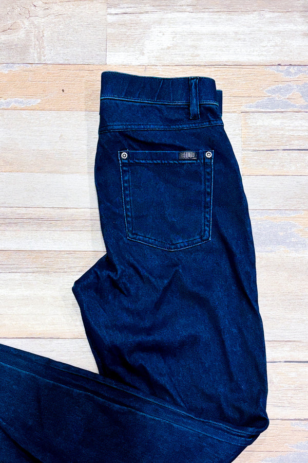 Jegging bleu foncé jambe étroite seconde main - Hue- La Penderie du Paradis