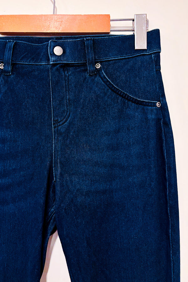 Jegging bleu foncé jambe étroite seconde main - Hue- La Penderie du Paradis