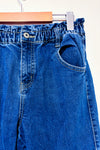 Jeans jogger bleu taille haute à poches cargo* seconde main - Blumind- La Penderie du Paradis