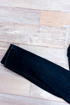 Jeans skinny noir taille haute effet usé seconde main - Dynamite- La Penderie du Paradis