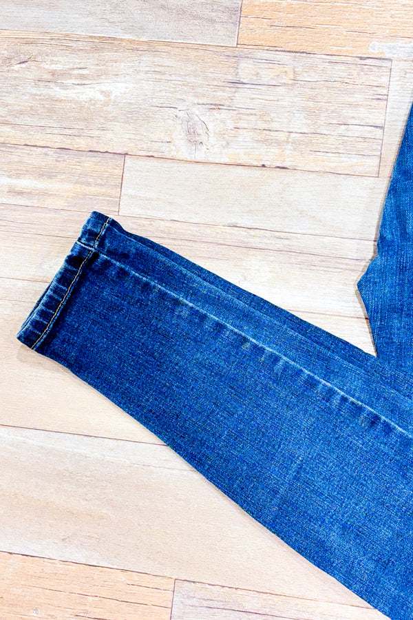 Jeans skinny bleu à taille haute seconde main - Autres- La Penderie du Paradis