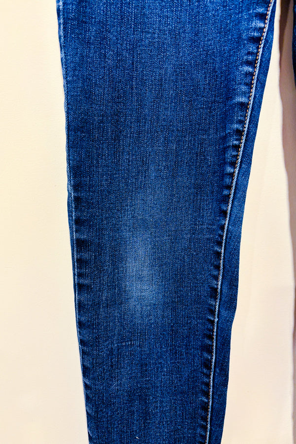 Jeans skinny bleu à taille haute seconde main - Autres- La Penderie du Paradis