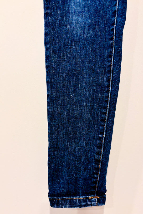 Jeans skinny bleu à taille haute seconde main - Autres- La Penderie du Paradis