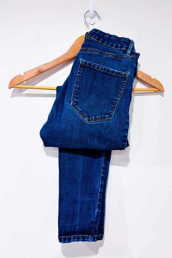 Jeans skinny bleu à taille haute seconde main - Autres- La Penderie du Paradis
