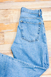 Jeans bleu pâle The Cheaky jambe droite à taille haute * seconde main - Everlane- La Penderie du Paradis