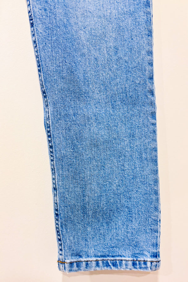 Jeans bleu pâle The Cheaky jambe droite à taille haute * seconde main - Everlane- La Penderie du Paradis