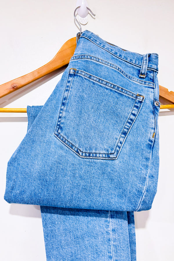 Jeans bleu pâle The Cheaky jambe droite à taille haute * seconde main - Everlane- La Penderie du Paradis