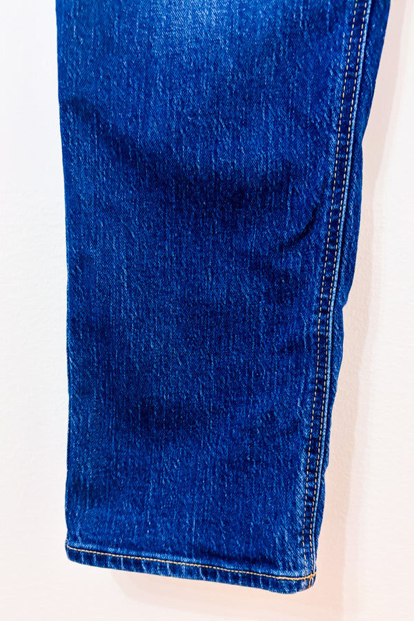 Jeans Wow Boyfriend bleu foncé à taille régulière seconde main - Old Navy- La Penderie du Paradis