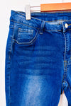 Jeans bleu foncé délavé seconde main - Autres- La Penderie du Paradis