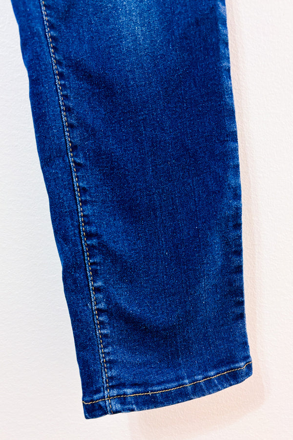 Jeans bleu foncé délavé seconde main - Autres- La Penderie du Paradis