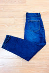 Jeans bleu foncé à taille haute coupe moderne seconde main - Joe Fresh- La Penderie du Paradis