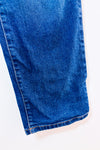 Jeans bleu foncé à taille haute coupe moderne seconde main - Joe Fresh- La Penderie du Paradis