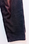 Jeans cargo noir délavé à taille haute seconde main - Garage- La Penderie du Paradis