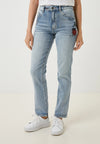 Jeans droit bleu pâle Mickey Mouse* seconde main - Desigual- La Penderie du Paradis