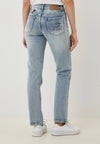 Jeans droit bleu pâle Mickey Mouse* seconde main - Desigual- La Penderie du Paradis