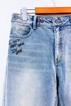 Jeans droit bleu pâle Mickey Mouse* seconde main - Desigual- La Penderie du Paradis
