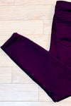 Pantalon bourgogne extensible à jambe étroite* seconde main - Design Lab- La Penderie du Paradis