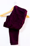 Pantalon bourgogne extensible à jambe étroite* seconde main - Design Lab- La Penderie du Paradis