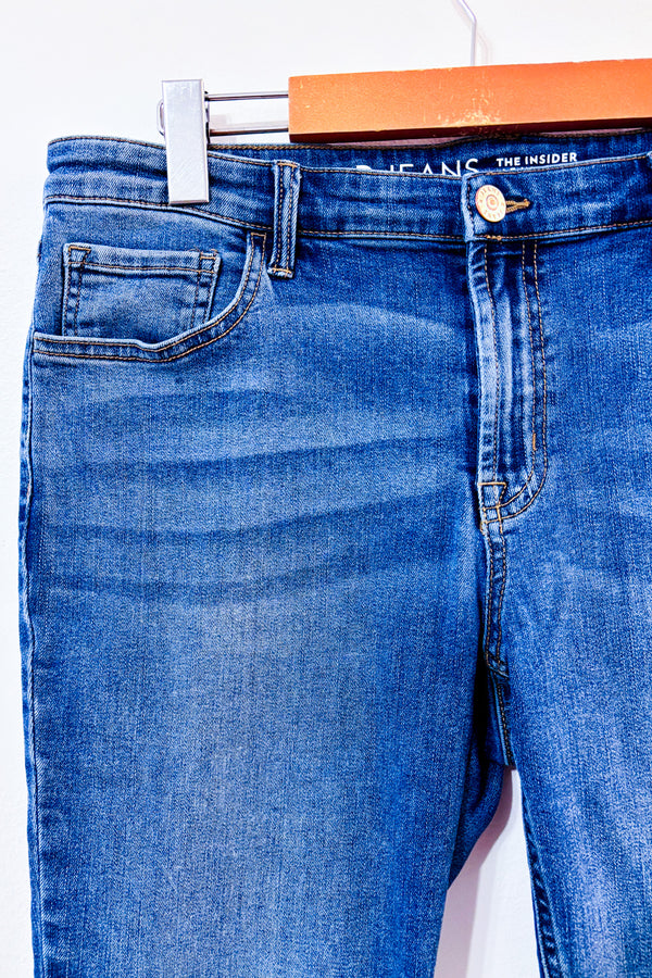 Jeans skinny bleu effet tie-dye* seconde main - Reitmans- La Penderie du Paradis