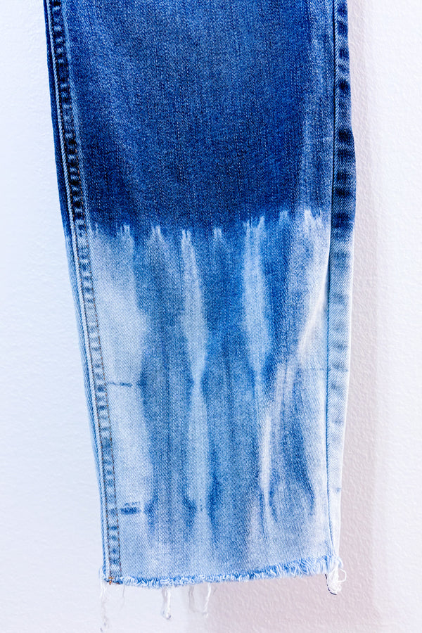 Jeans skinny bleu effet tie-dye* seconde main - Reitmans- La Penderie du Paradis