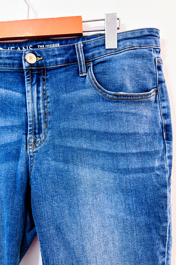 Jeans skinny bleu effet tie-dye* seconde main - Reitmans- La Penderie du Paradis