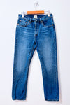 Jeans bleu pâle droit 501 Original à taille haute* seconde main - Levi's- La Penderie du Paradis