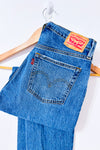 Jeans bleu pâle droit 501 Original à taille haute* seconde main - Levi's- La Penderie du Paradis